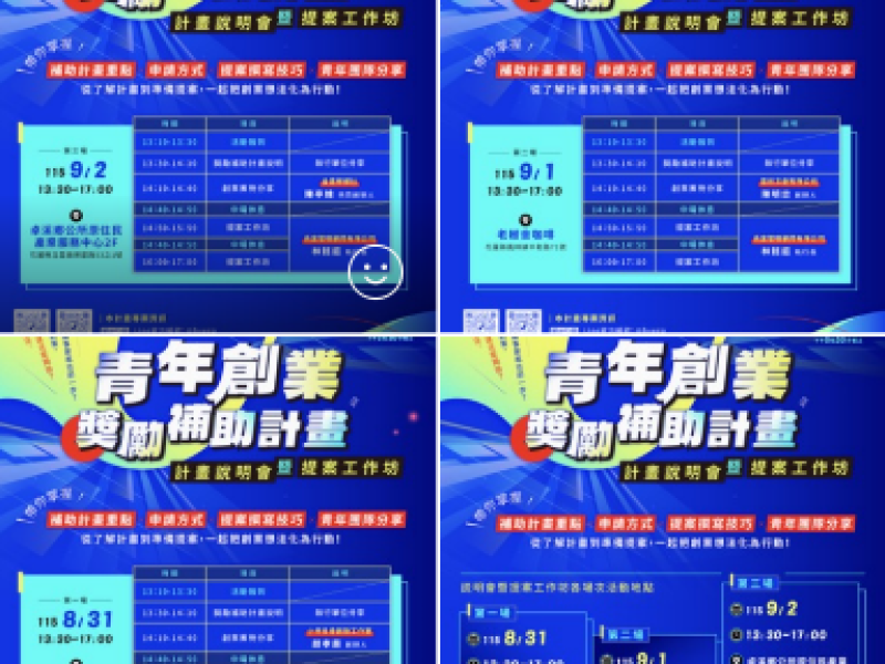 花蓮青年創業最高補助100萬元！3場說明會、提案工作坊巡迴登場